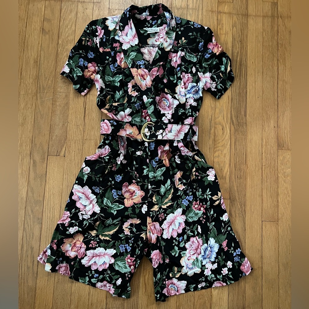 Floral Skort Dress/Romper - Size 10